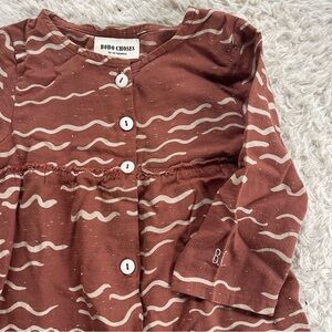 Bobo Choses Waves Terracotta Dress